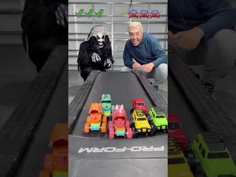 Car race with monster 👻 #shorts